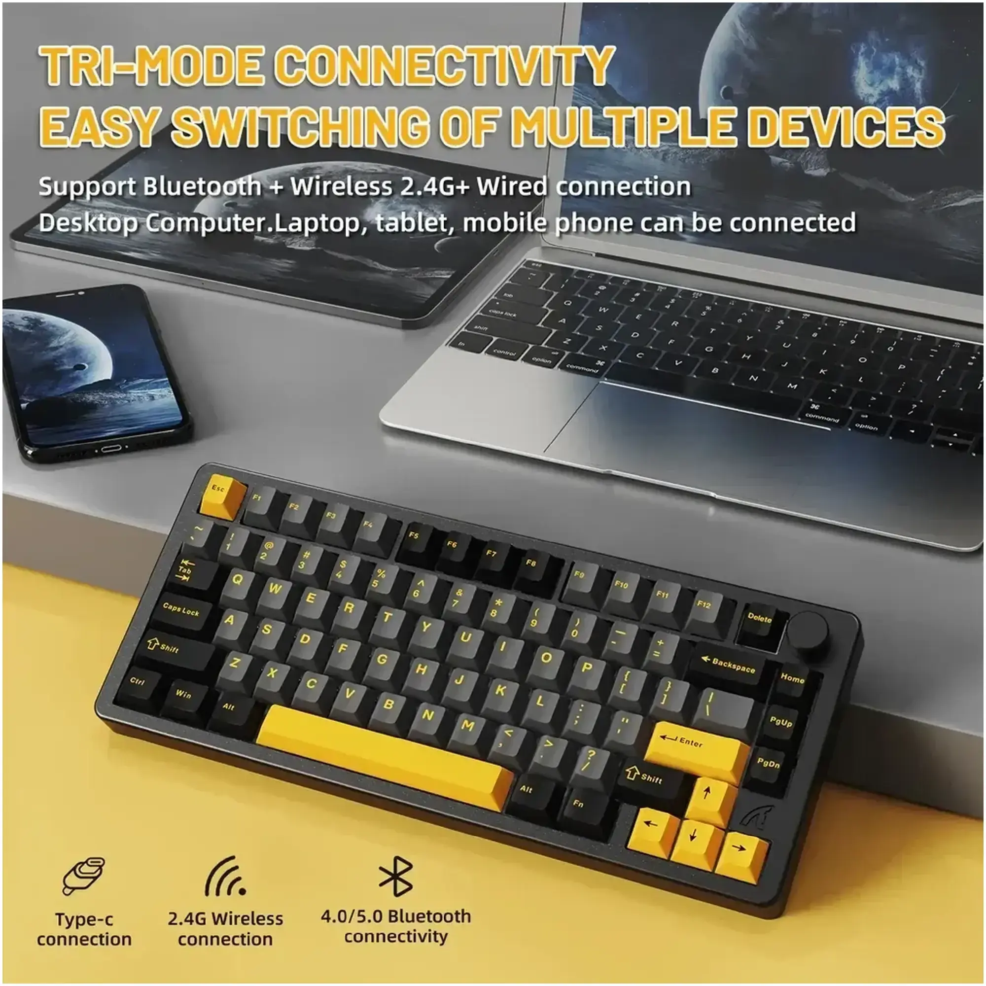 Клавіатура ігрова механічна Attack Shark X86 Star Black фото4