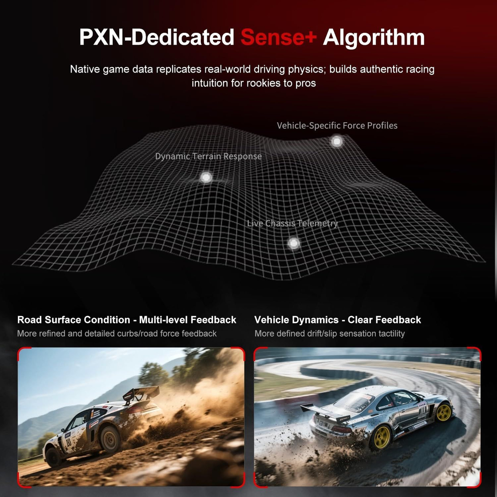 Кермо і педалі PXN VD6 Bundle for PC (PXN-VD6 Bundle EU) фото