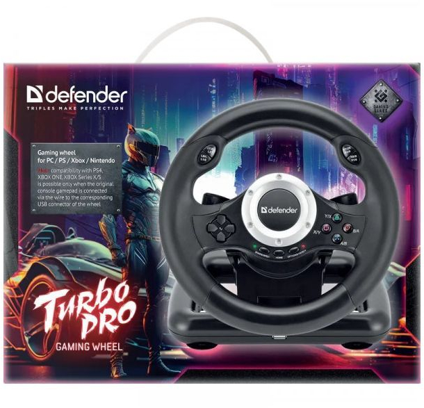 Ігрове кермо Defender Turbo Pro for PC/PS3/PS4/Xbox USB фото7