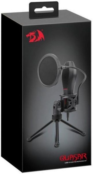 Ігровий стрім мікрофон Redragon Quasar GM200 USB, підставка, кабель 1.5м фото4