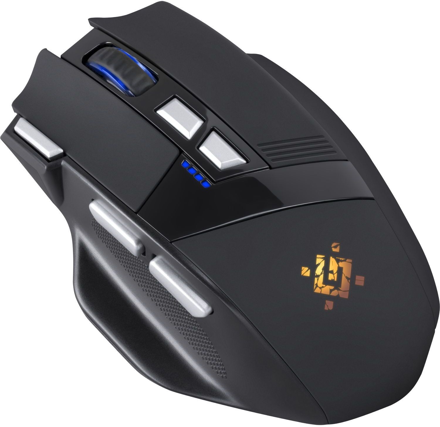 Мышь игровая беспроводная Defender Knight GM-885 8кн. 3200 dpi. 400 mAh черная фото3