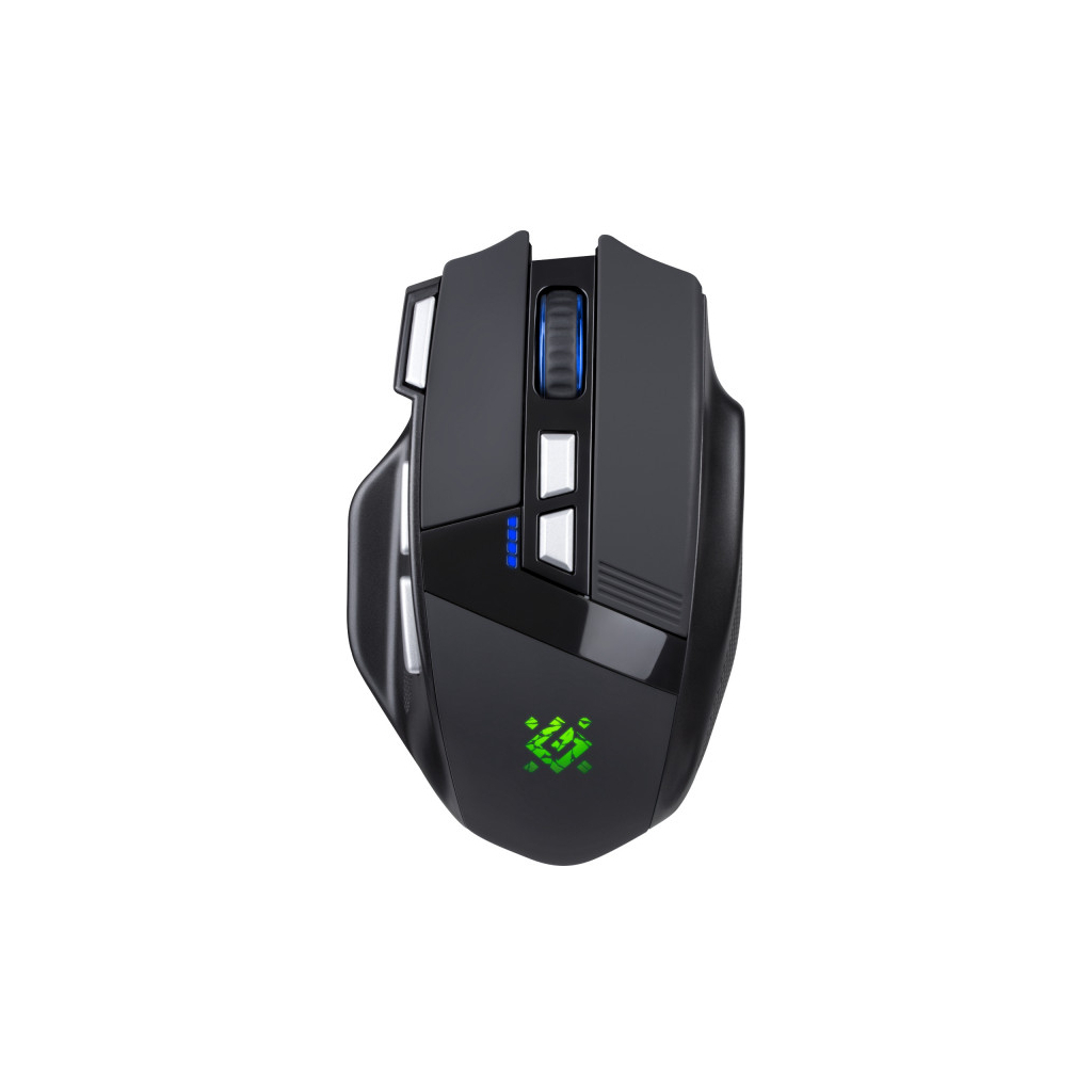 Мышь игровая беспроводная Defender Knight GM-885 8кн. 3200 dpi. 400 mAh черная фото6