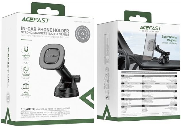 Автомобільне кріплення для смартфона D45 magnetic Acefast фото