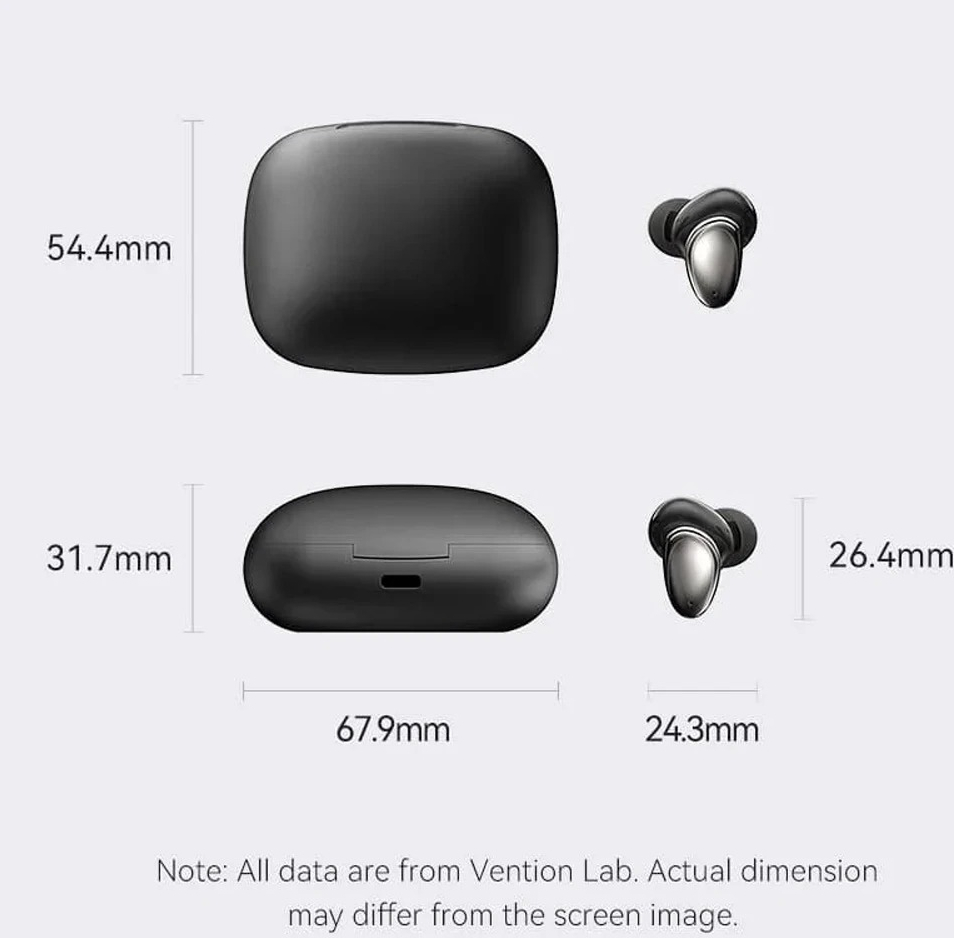 Наушники TWS Vention Tiny Earbuds T13 Black (NBNB0) фото4