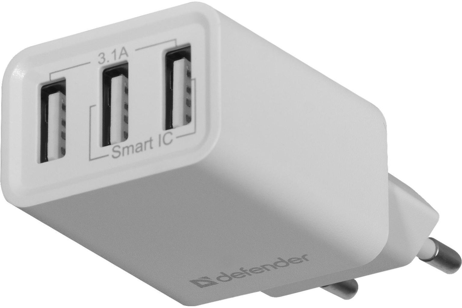 Зарядний пристрій 3xUSB 37W 3.1A білий UPA-31 Defender фото3