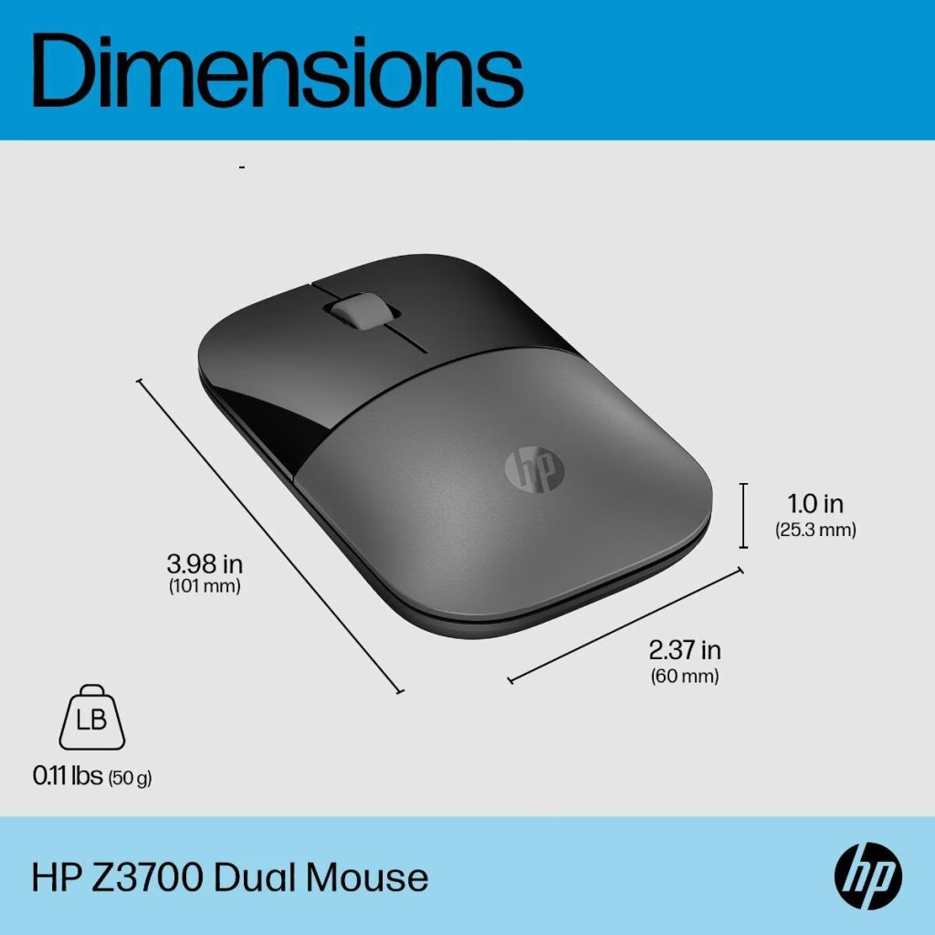Миша HP Z3700 сіра (758A9AA) фото