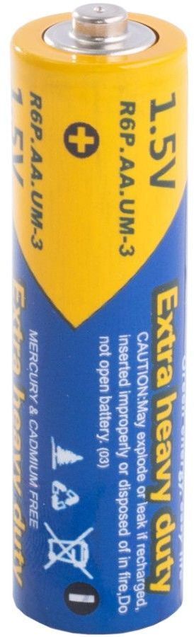Батарейка AA/LR6, 1.5V, Extra heavy duty, PKCELL, 2pc/card фото2