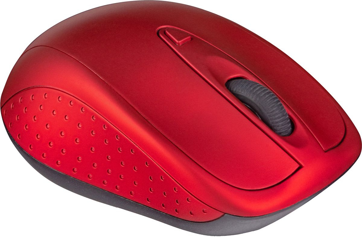Мишка Modecom MC-WM4.1, бездротова, 3кн., 1600dpi, нано ресівер, червона фото