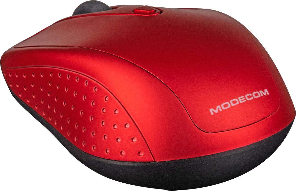 Мишка Modecom MC-WM4.1, бездротова, 3кн., 1600dpi, нано ресівер, червона фото