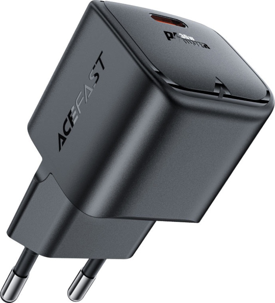 Зарядний пристрій USB-C 30W Gan A77 mini Fast Charger Black Acefast фото2