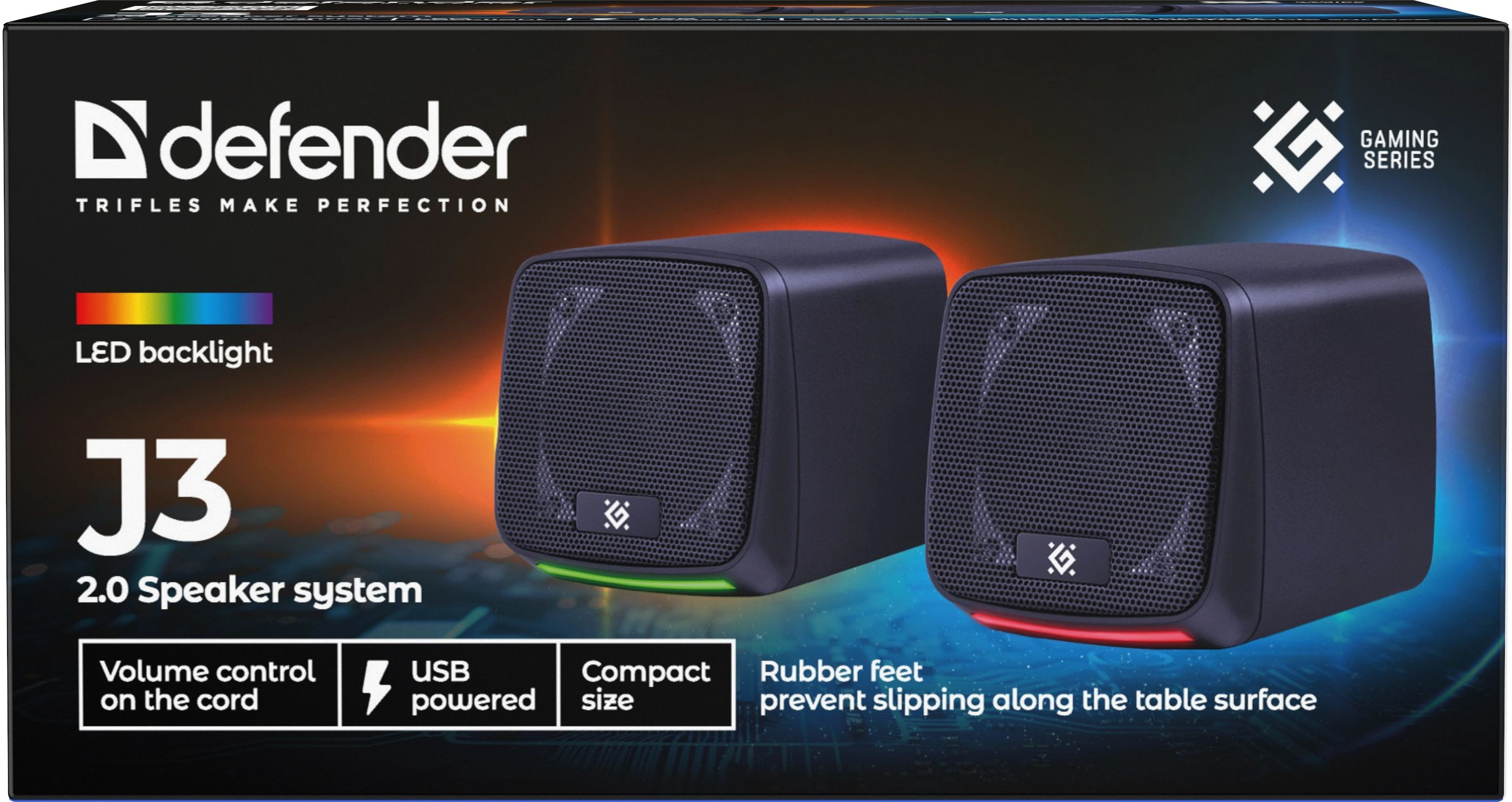Акустика 2.0 Defender J3, 6Вт, USB, черная фото8