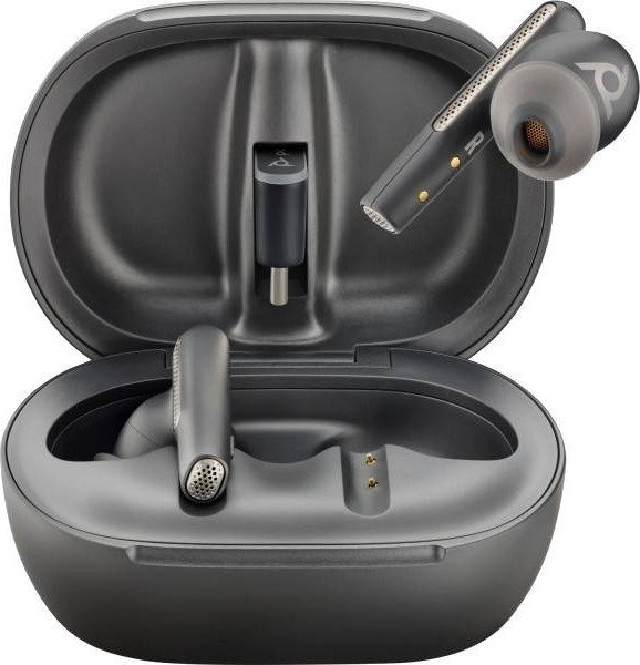 Навушники з мікрофоном Poly TWS Voyager Free 60+ Earbuds + BT700C + TSCHC Black фото2