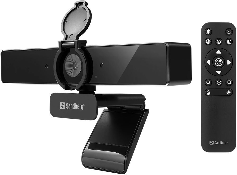 Веб-камера Sandberg 4K Webcam USB-A/USB-C connection, ENC, Remote control фото5