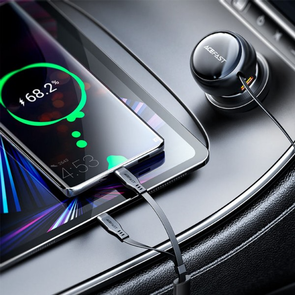 Автозарядка 2xUSB 53W (USB-C + USB-C) B13 Acefast фото6