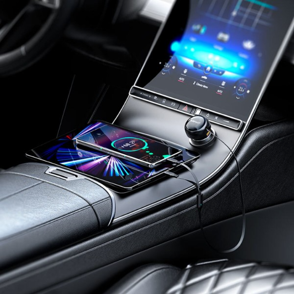 Автозарядка 2xUSB 53W (USB-C + USB-C) B13 Acefast фото7