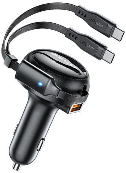 Автозарядка 2xUSB 53W (USB-C + USB-C) B13 Acefast фото2