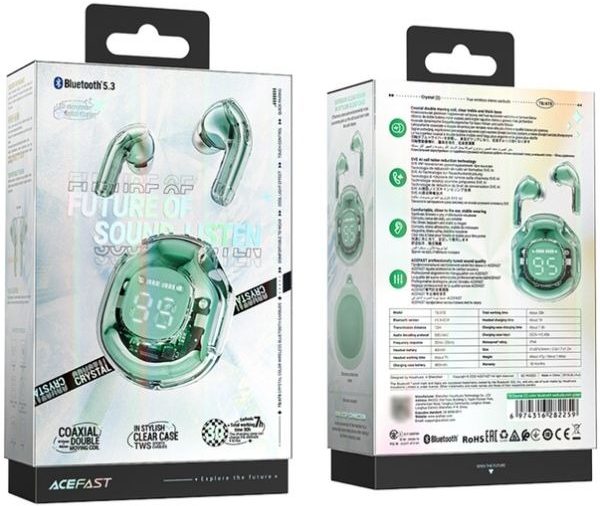 Навушники TWS Acefast T8 mint green (6974316282259) фото4