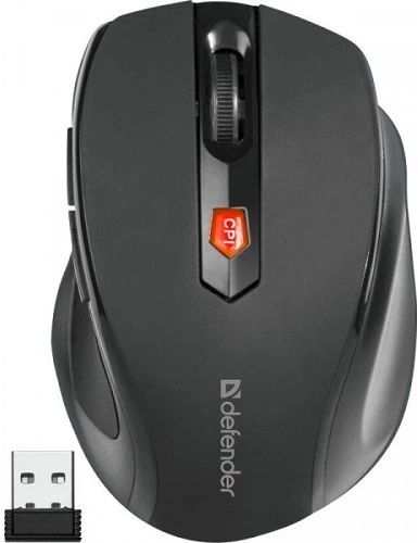 Мишка Defender Ultra MM-315 1200dpi., 6кн. черная фото2
