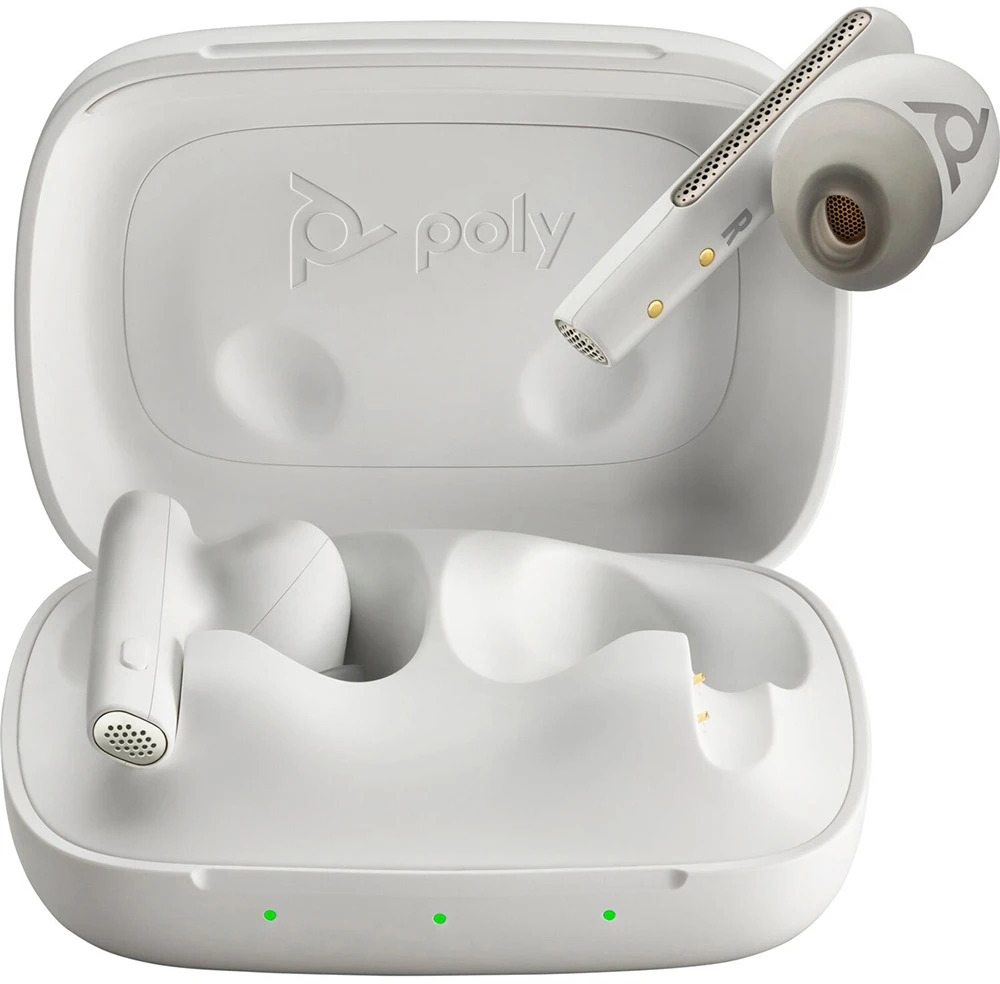 Навушники з мікрофоном Poly TWS Voyager Free 60 Earbuds + BT700A + BCHC White фото5