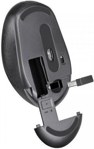 Мишка Defender Auris MB-027 3 кн. 1600 dpi, безшумная, серая фото4