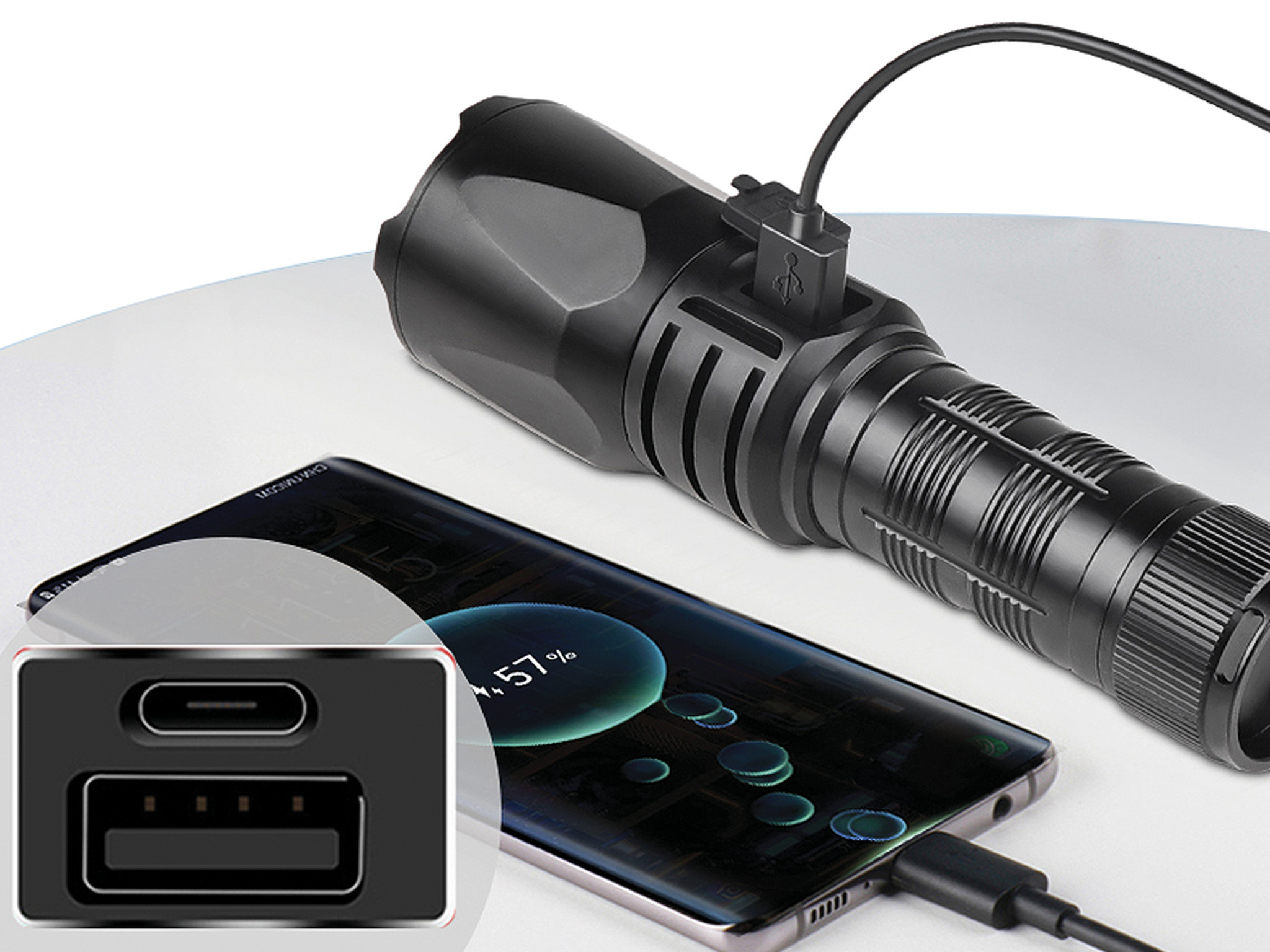 Фонарь Sandberg Survivor Torch Powerbank 5000 mAh (420-89) фото