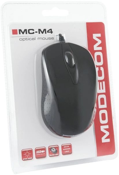 Мишка Modecom MC-M4.1, 3кн., 1200dpi, Black OEM (White box) фото