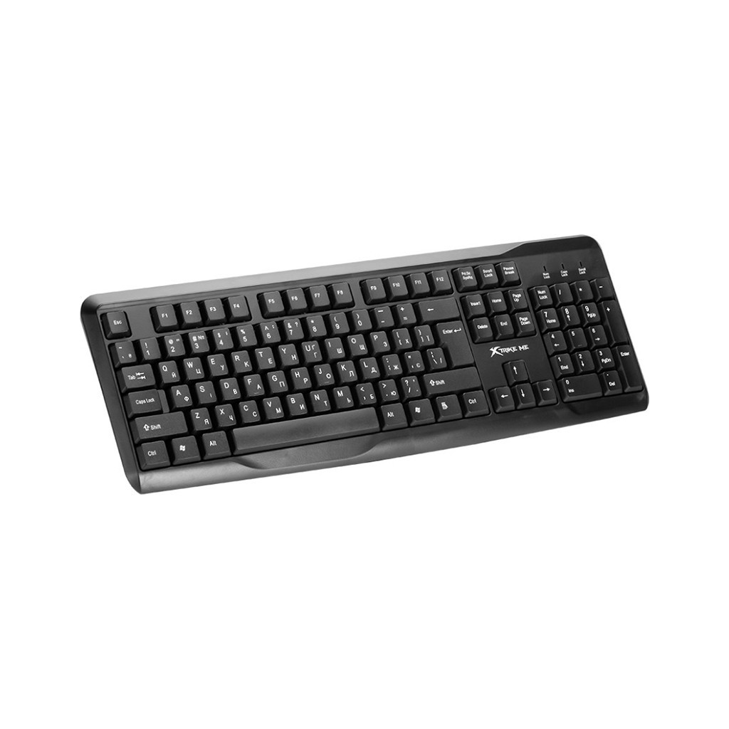 Клавиатура XTRIKE ME KB-229 UA 104 кл. USB чорна (KB-229UA) фото2