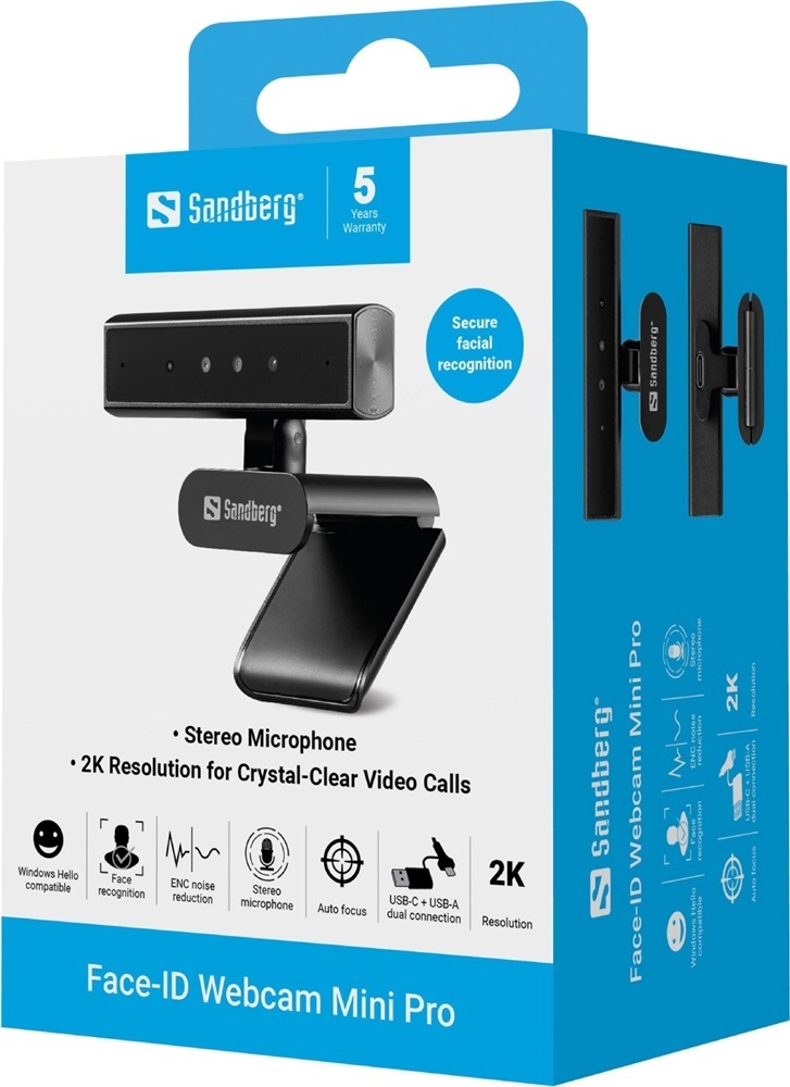 Веб-камера Sandberg Face-ID Webcam Mini Pro фото