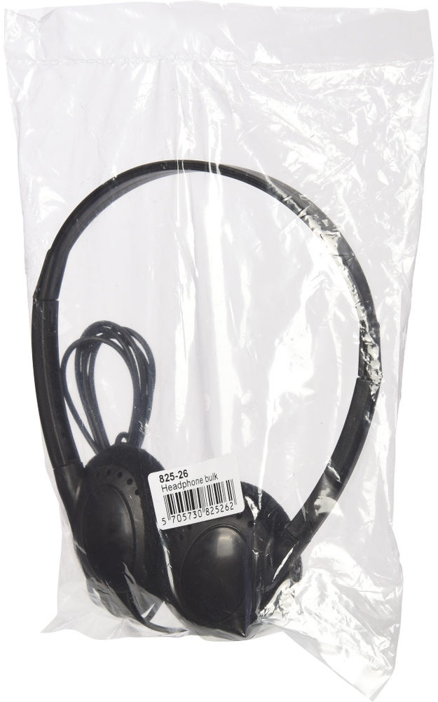 Гарнітура Sandberg MiniJack Headphone Bulk, 3,5мм, Black (825-26) фото