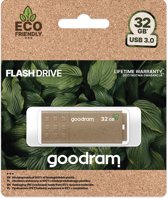 Память GoodRAM USB Flash 32GB USB 3.0 UME3 ECO FRIENDLY, Retail (UME3-0320EFR11) фото3