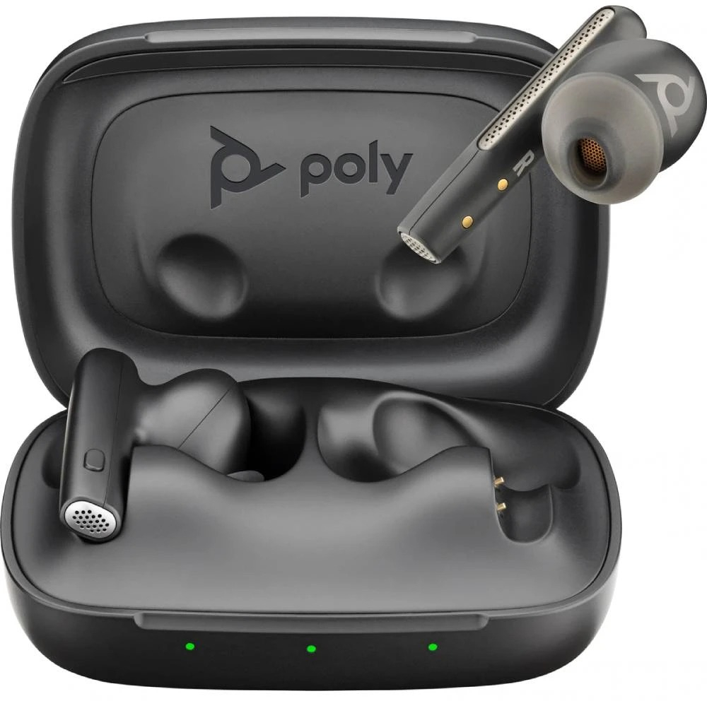 Навушники з мікрофоном Poly TWS Voyager Free 60 Earbuds + BT700A + BCHC Black фото2