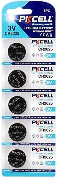 Батарейка CR2025, 3.0V Lithium Power, PKCELL, 5pcs/card фото2
