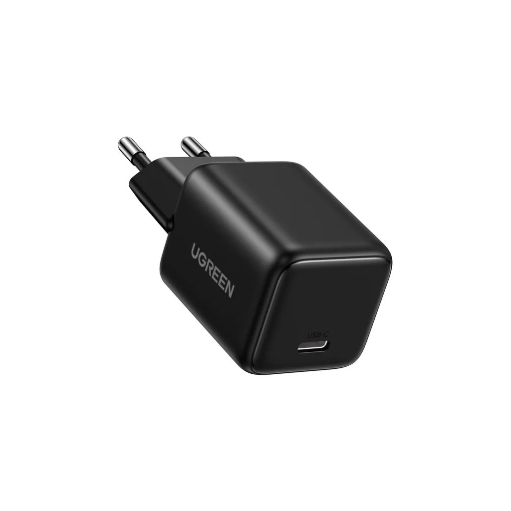 Зарядний пристрій Ugreen 1xUSB 20W (USB-C) PD GaN Tech X512 чорний (55553_Ugreen) фото3