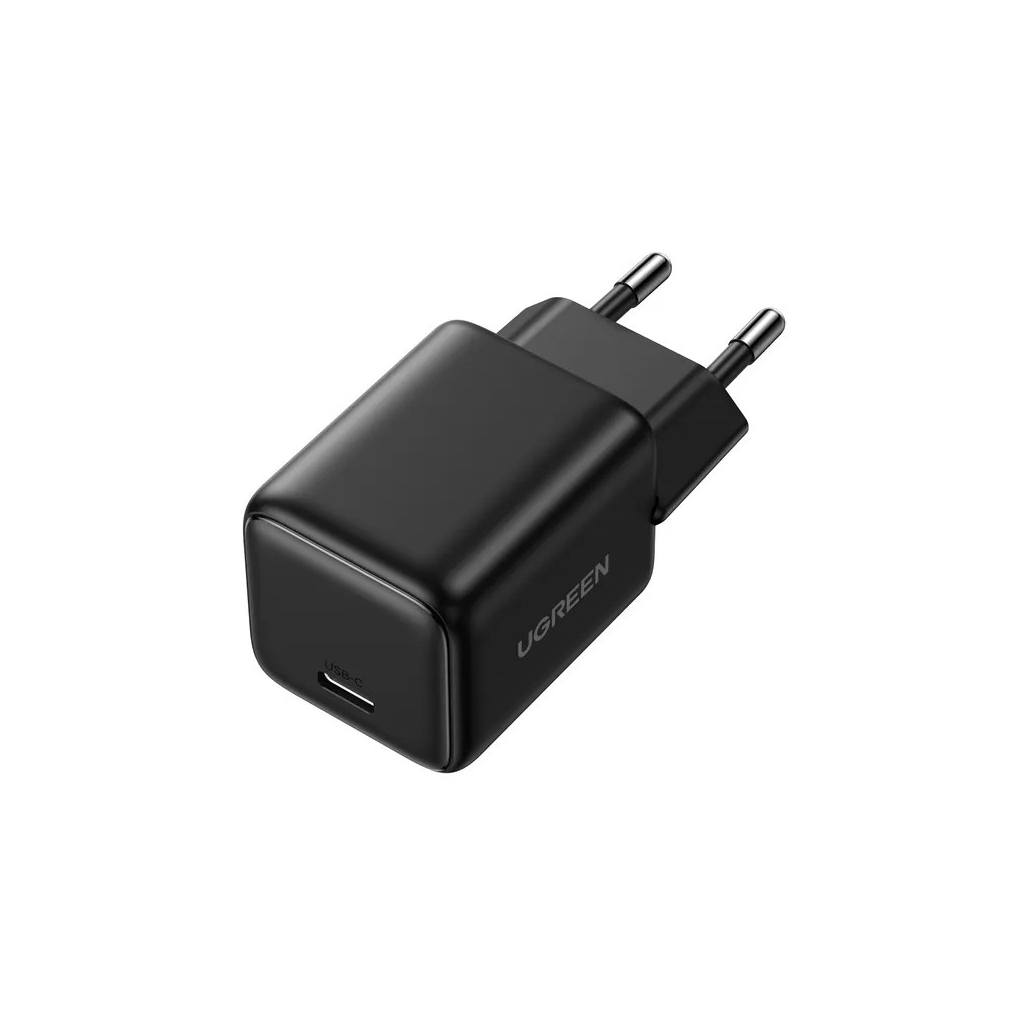 Зарядний пристрій Ugreen 1xUSB 20W (USB-C) PD GaN Tech X512 чорний (55553_Ugreen) фото4