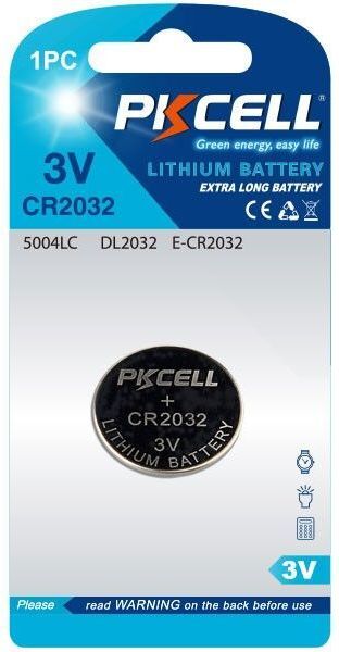 Батарейка CR2032, 3.0V Lithium Power, PKCELL, 1pcs/card фото2