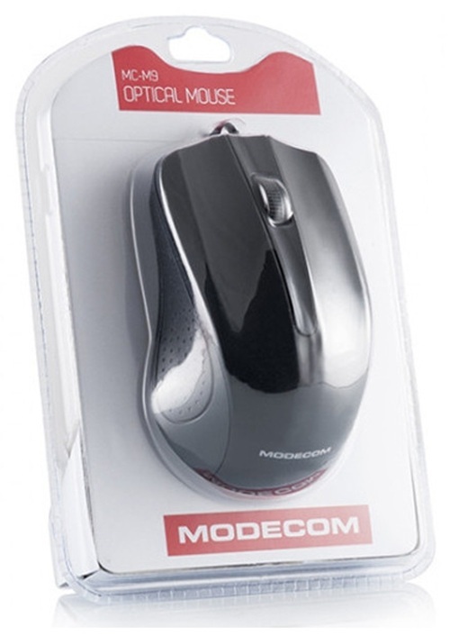 Миша Modecom MC-M9, 3кн., 1000dpi чорна (M-MC-00M9-100) фото