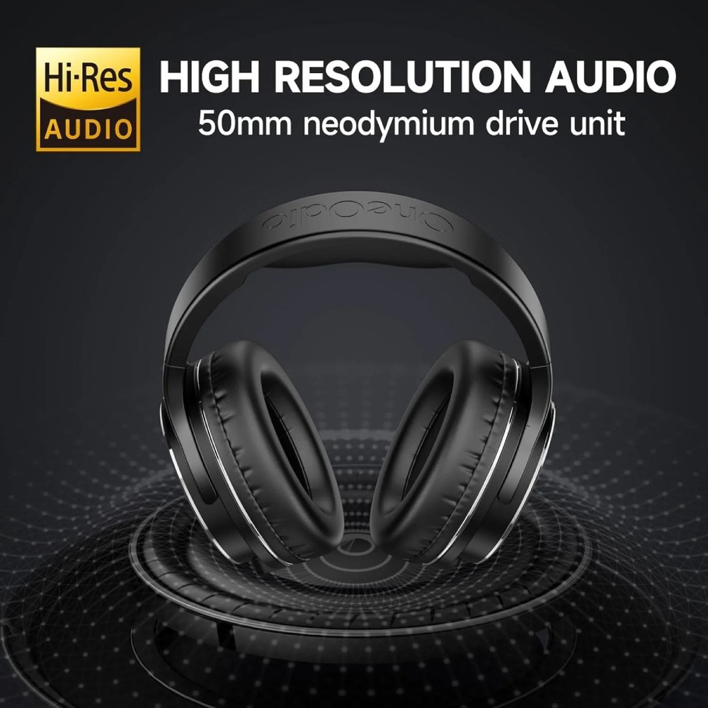 Гарнитура OneOdio Studio Hifi, 3,5мм/6,35мм, Black (Studio Hifi Black) фото3