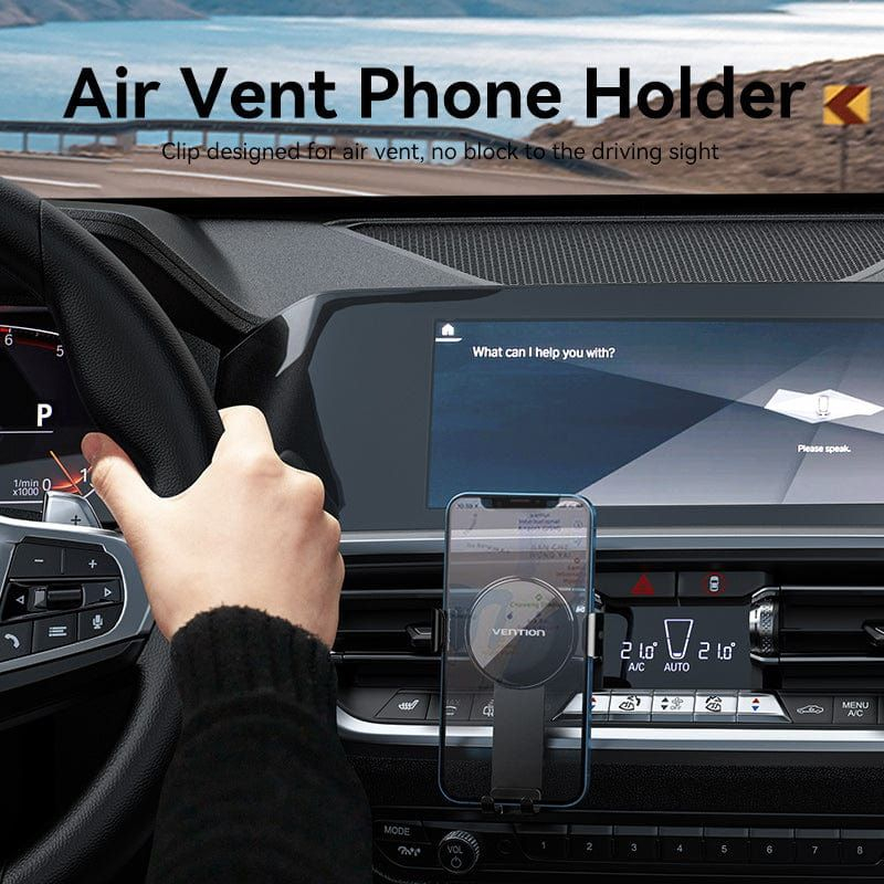 Автомобильное крепление для смартфона Vention Car Phone Mount Black (KCGB0) фото4