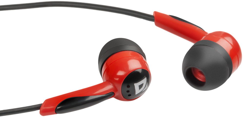 Навушники Defender Basic 604 Black-Red фото2