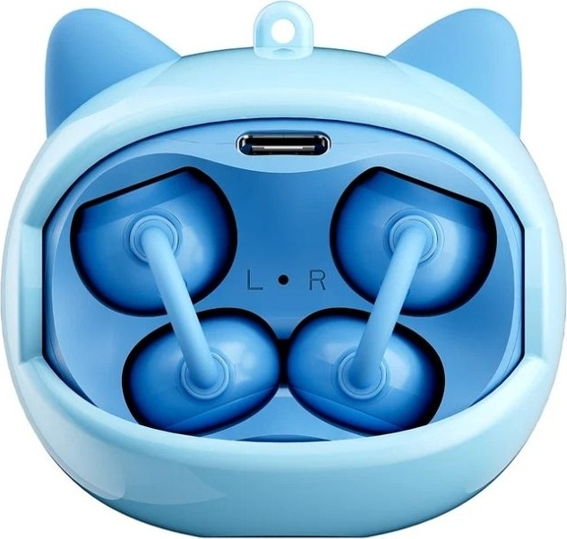 Наушники TWS Blackview AirBuds K1 (Kids) Smiley Blue (5117979083851) фото