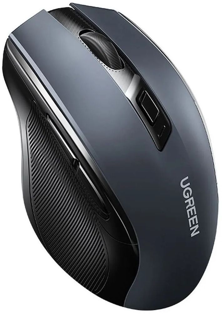 Мишка UGREEN 2.4GHz MU006, бездротова, Bluetooth, 4000dpi., 4кн.,Silence Design, Сіра фото3
