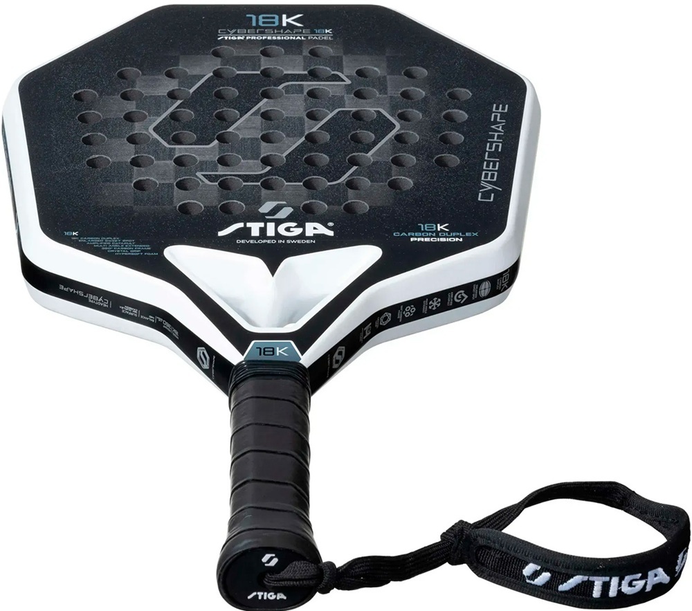 Ракетка для падел тенниса Stiga Racket 18K Cybershape (2202-1701-03) фото3