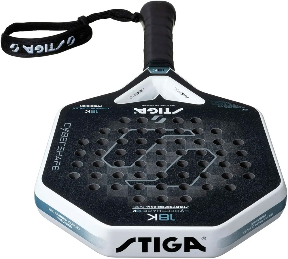 Ракетка для падел тенниса Stiga Racket 18K Cybershape (2202-1701-03) фото4