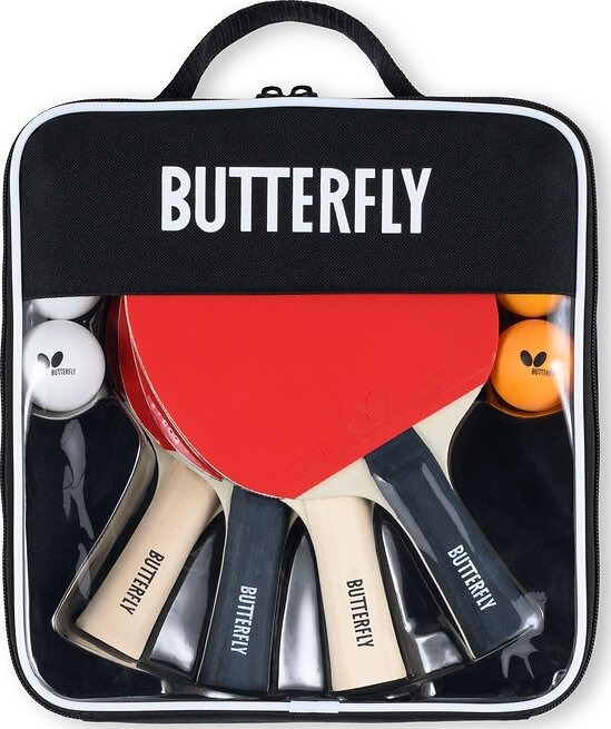Набор для настольного тенниса Butterfly Racket Set Easy 4 Bats 6 Balls (6257643202) фото2