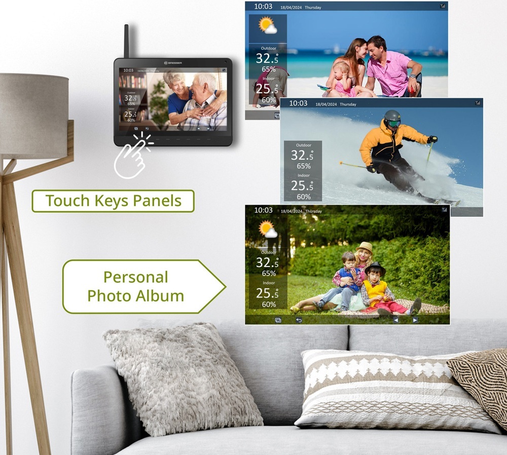 Метеостанция Bresser MeteoChamp 9-in-1 Wi-Fi Photo Frame (15196) фото3