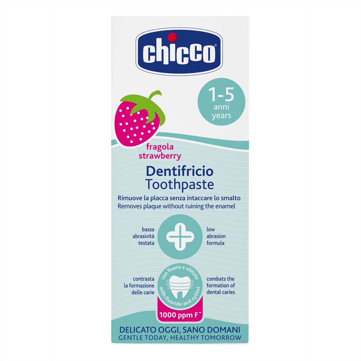 Зубная паста Chicco Клубника, c фтором, 50 мл (07429.00) фото2