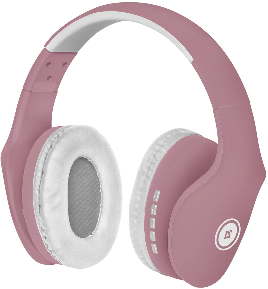 Наушники с микрофоном Defender FreeMotion B525 Bluetooth, white and pink (63528) фото3