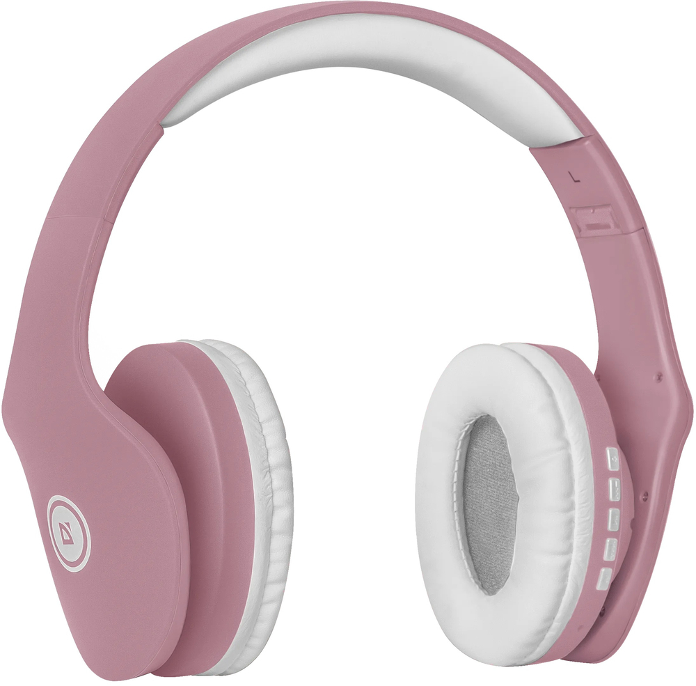 Наушники с микрофоном Defender FreeMotion B525 Bluetooth, white and pink (63528) фото2