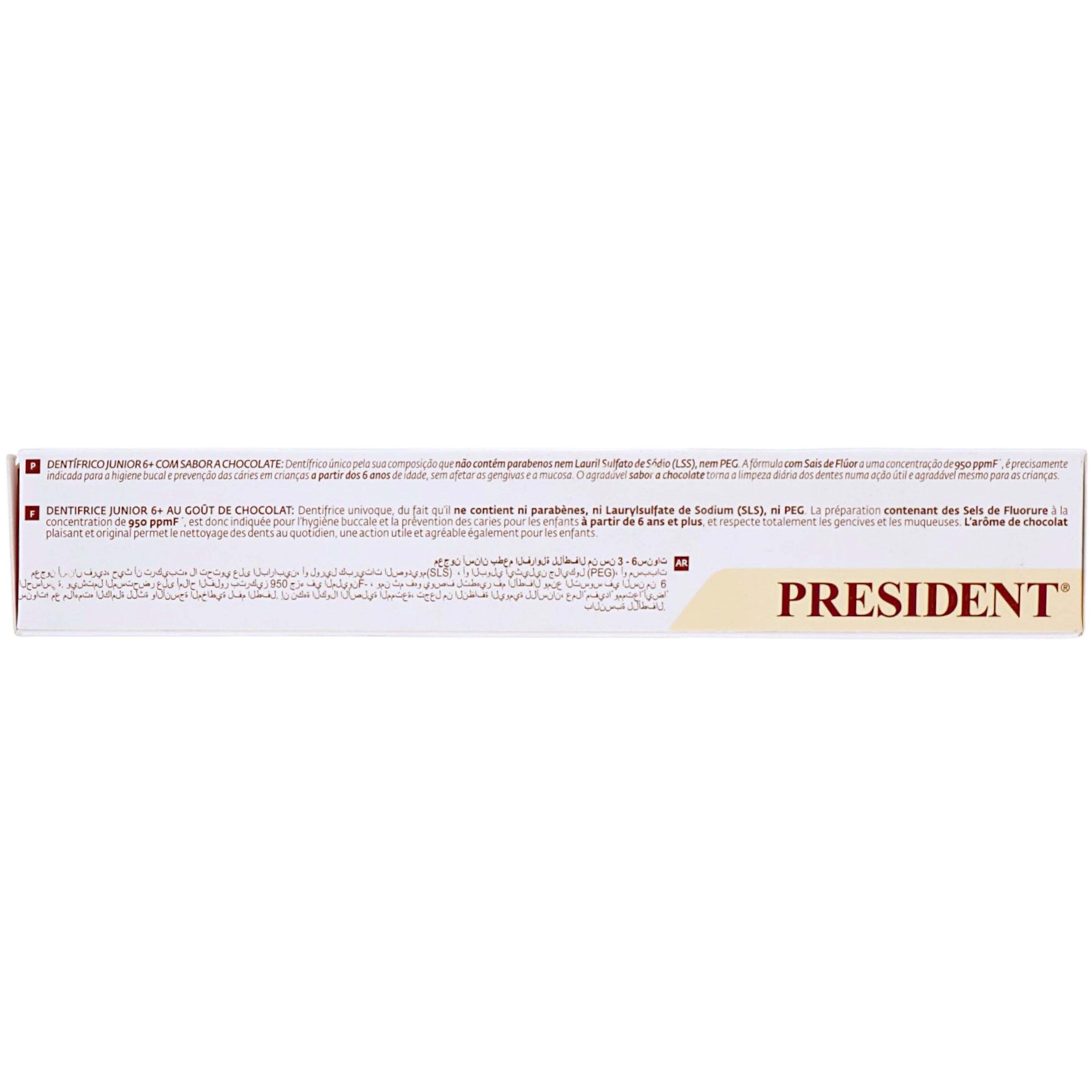 Зубна паста President Junior Toothpaste Choco 6+ years 50 мл фото3