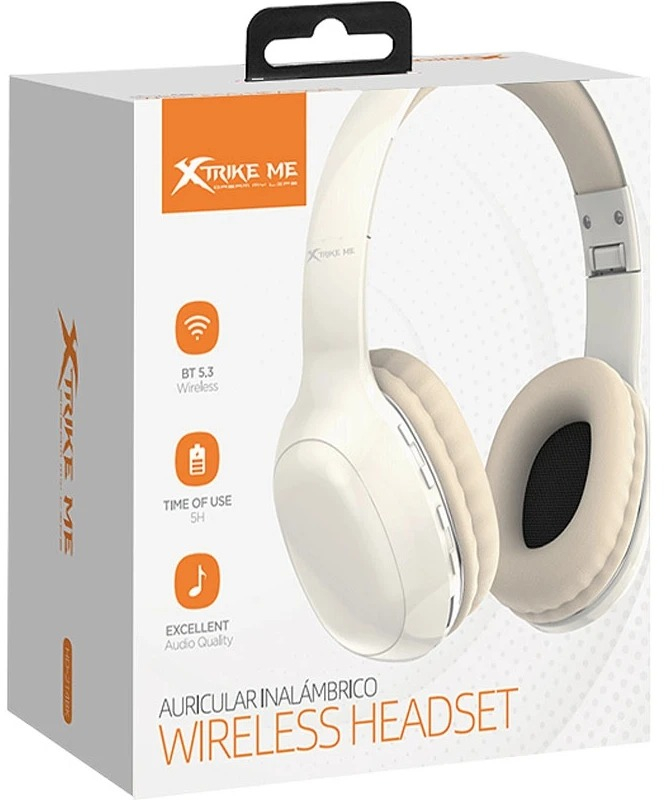 Навушники XTRIKE ME Bluetooth 5.3 White (HD-215WH) фото